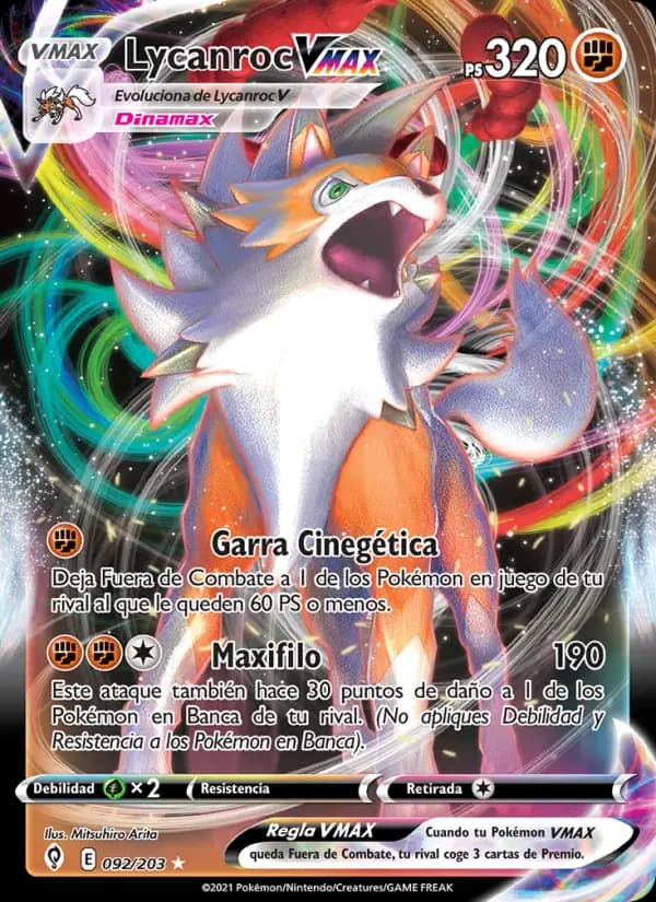 Lycanroc VMAX, Cielos Evolutivos 92