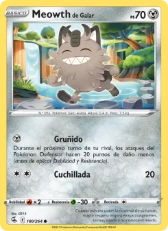 Meowth de Galar, Golpe Fusión 180