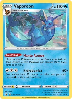 Vaporeon, Cartas de promoción ESES SWSH072