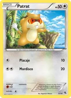 Patrat, Kit de Entrenador XY (Pikachu Enmascarada) 12