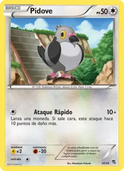 Pidove, Kit de Entrenador XY (Pikachu Enmascarada) 14