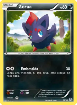 Zorua, Kit de Entrenador XY (Pikachu Enmascarada) 23