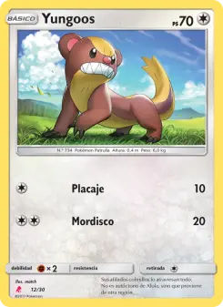 Yungoos, Kit de Entrenador Sol y Luna (Lycanroc) 12