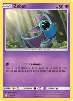 Zubat, Kit de Entrenador Sol y Luna (Raichu de Alola) 11