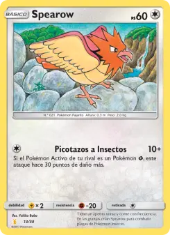 Spearow, Kit de Entrenador Sol y Luna (Raichu de Alola) 13