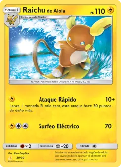 Raichu de Alola, Kit de Entrenador Sol y Luna (Raichu de Alola) 30
