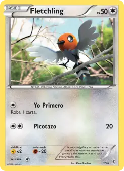 Fletchling, Kit de Entrenador XY (Bisharp) 1