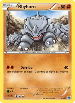 Rhyhorn, Kit de Entrenador XY (Latios) 23