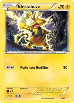 Electabuzz, Kit de Entrenador XY (Pikachu Enmascarada) 15