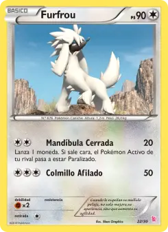 Furfrou, Kit de Entrenador XY (Pikachu Enmascarada) 22