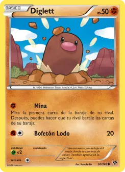 Diglett, XY 58