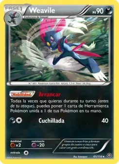 Weavile, Asedio de Vapor 61