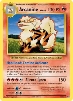 Arcanine, Evoluciones 18