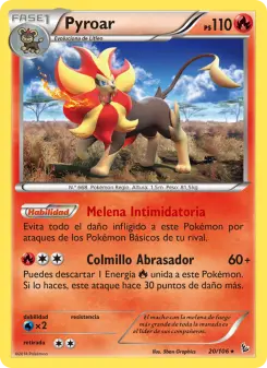 Pyroar, Destellos de Fuego 20