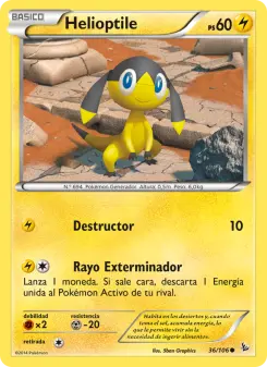 Helioptile, Destellos de Fuego 36