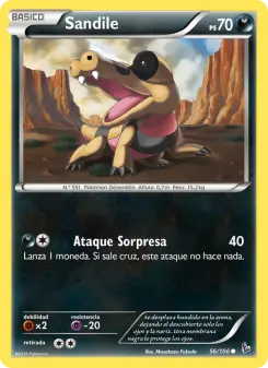 Sandile, Destellos de Fuego 56