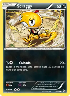 Scraggy, Destellos de Fuego 58