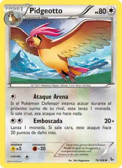Pidgeotto, Destellos de Fuego 76